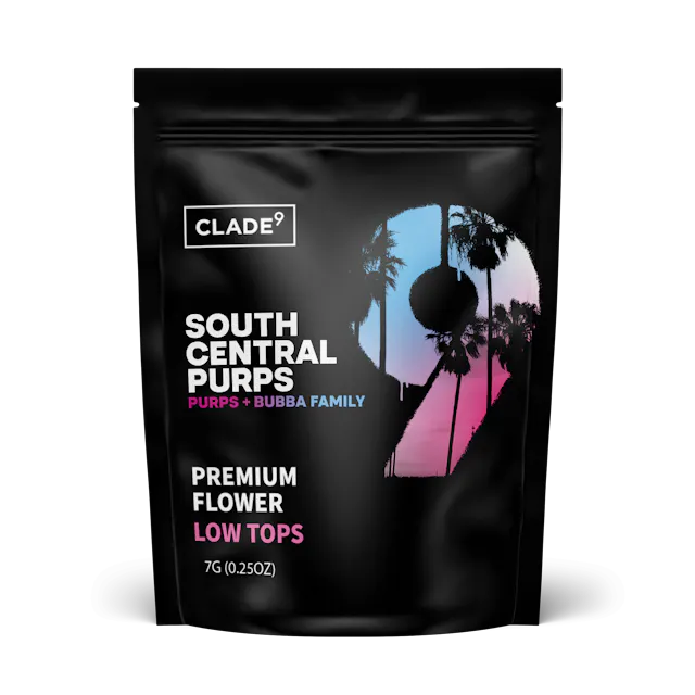 Clade9 Flower South Central Purps 7g (indica, whole flower)