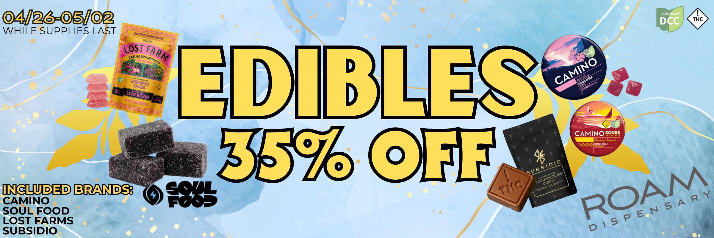 Edibles from Camino, Subsidio, Lost Farms and Soul Food 35% off