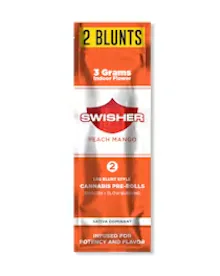 Peach Mango Blunts - 2x1.5g - 3g - PRE_ROLLS by Swisher Blunts at King of Budz