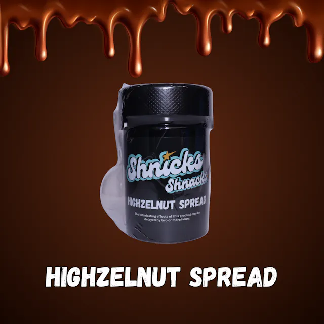 Shnicks Shnacks Highzelnut Spread 100mg (hybrid, cooking baking, 1g)