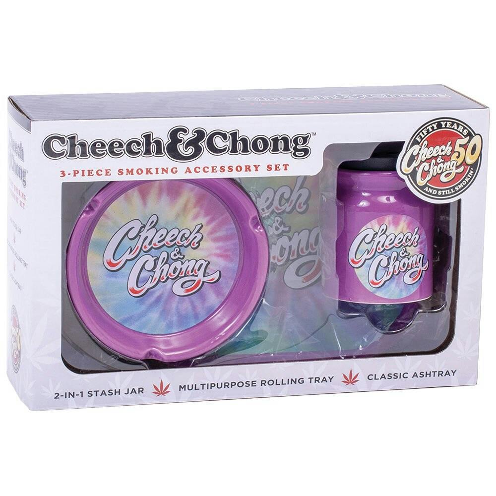 Cheech & Chong - Purple Tie Dye Lover's 3-Piece Gift Set