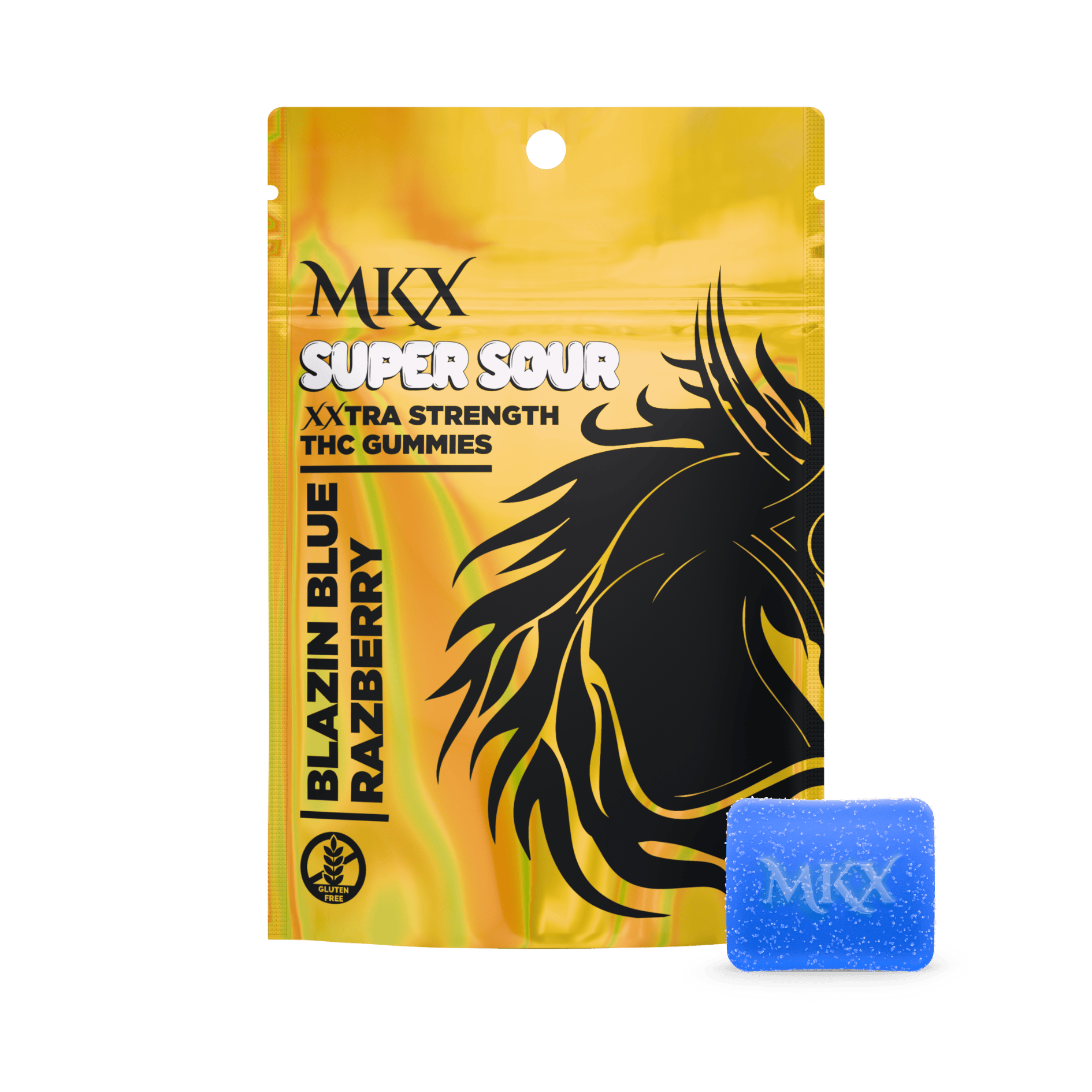 MKX - 200mg SUPER SOUR Gummies - Blue Razz