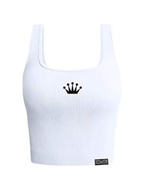KOB - Crown Tank Top - White  Size L