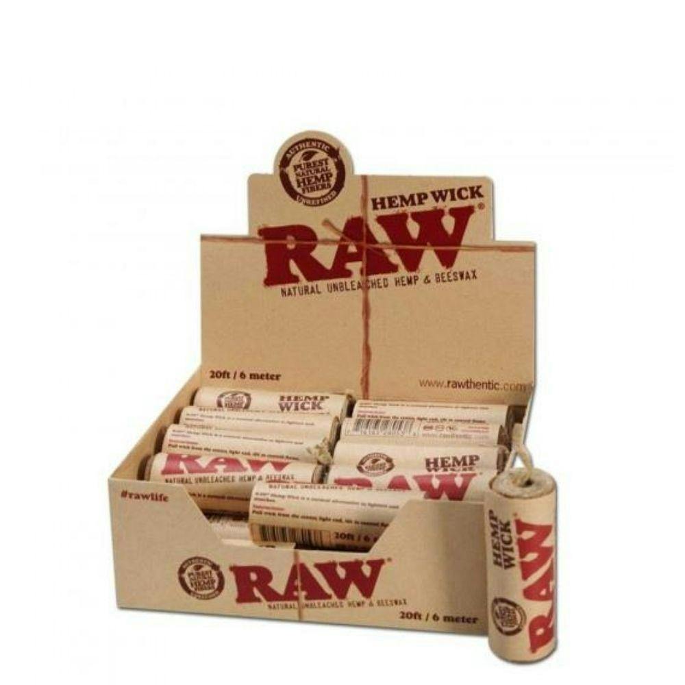 Raw - hemp wick - 20ft (6m)