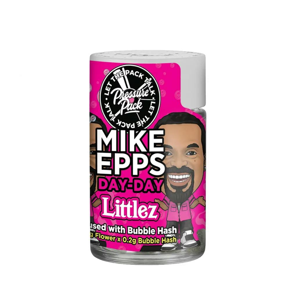 Pressure Pack x Mike Epps - 5-Pack .7g Bubble Hash Infused Prerolls - Day Day PINK
