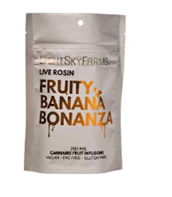 Product: Fruity Banana Bonanza | Live Rosin Gummies | LightSky Farms