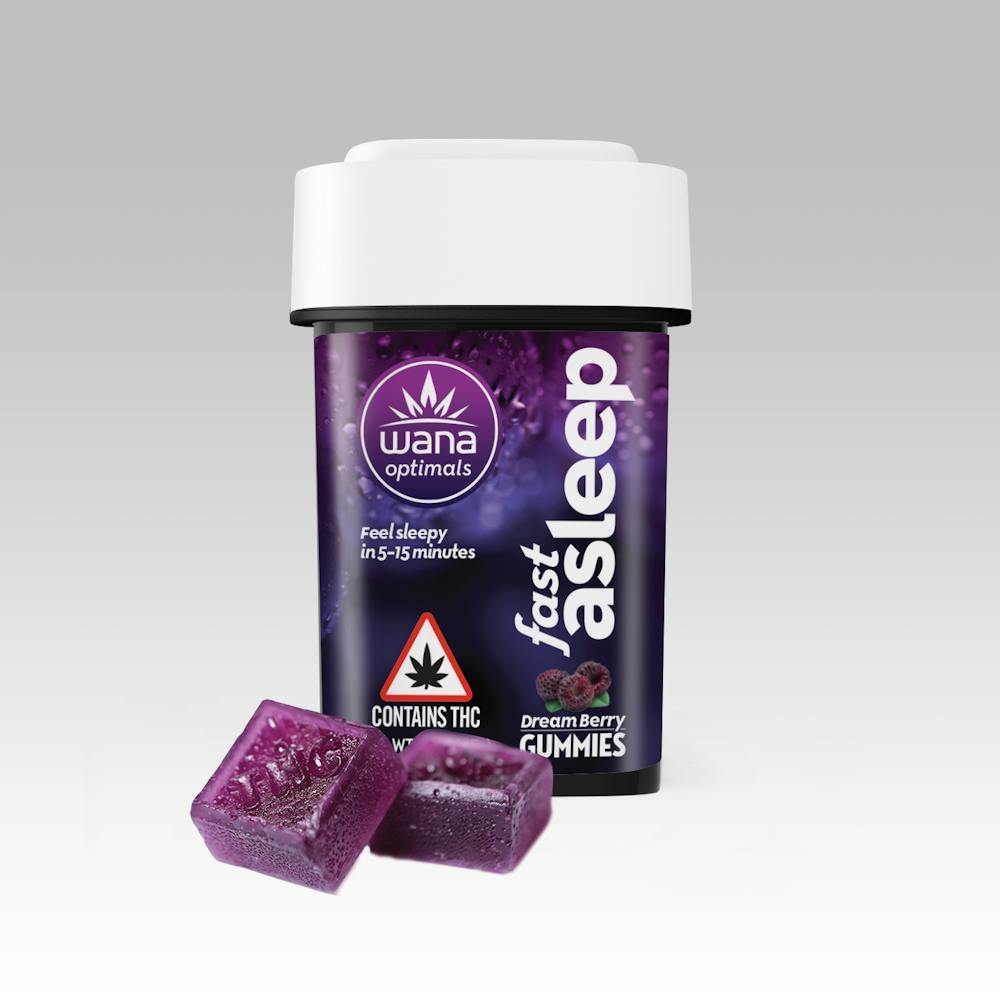 Product Dreamberry Fast Asleep | 5:1:1:1 CBD:THC:CBN:CBG Fast Acting Gummies 20pk