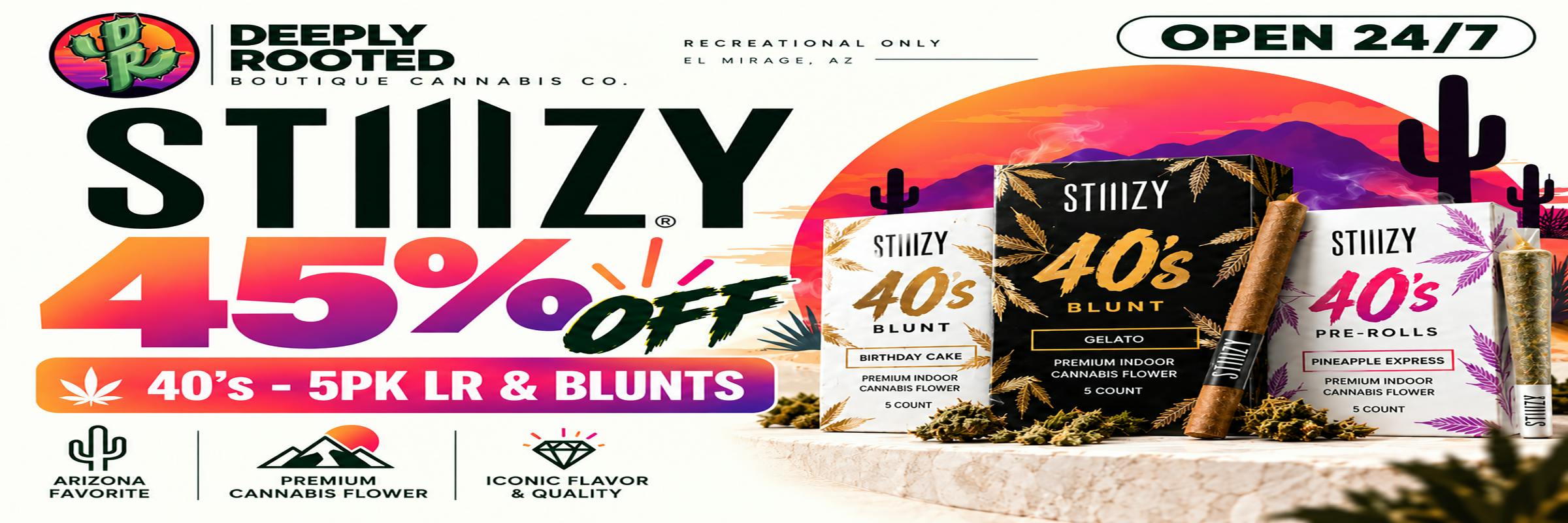45% OFF | 40's - 5pk LR | Stiiizy