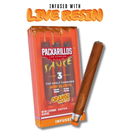 Product Packs Packarillos | Orange Eruption | Infused Preroll | .75g/3pk