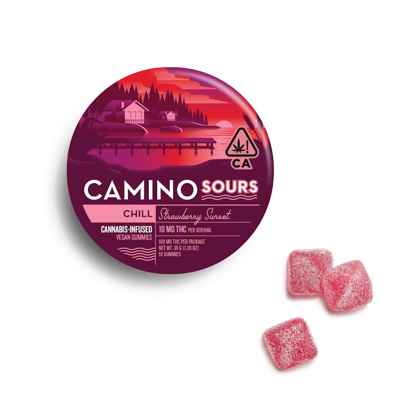 Camino Sours - Strawberry Sunset 200mg Gummies
