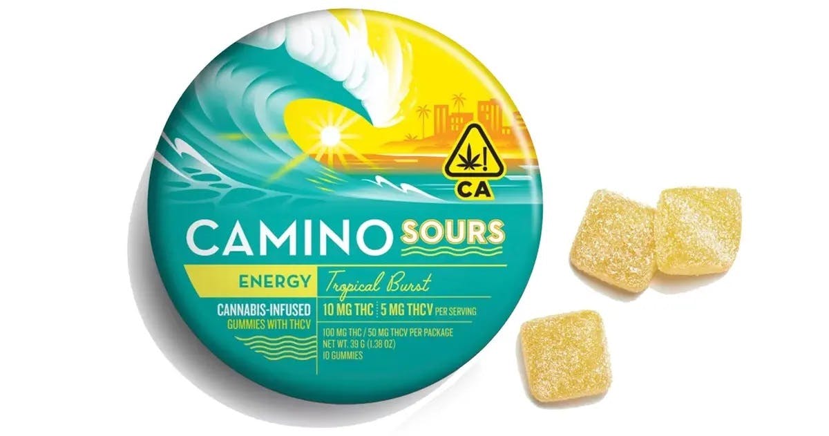 Camino Sours | Tropical Burst | Gummies 10 pcs | 2:1 THC:THC-V | 100mg