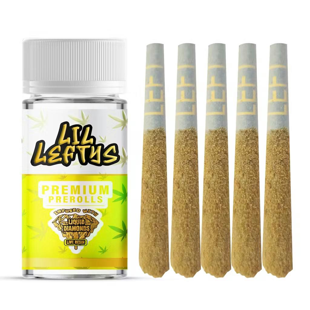 Left Coast - 5 Pack .75g Infused Prerolls - Pineapple Splash