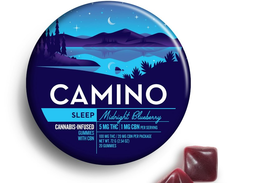 Camino 'Sleep' Midnight Blueberry CBN Gummies [20pk] (100mg THC: 20mg CBN)