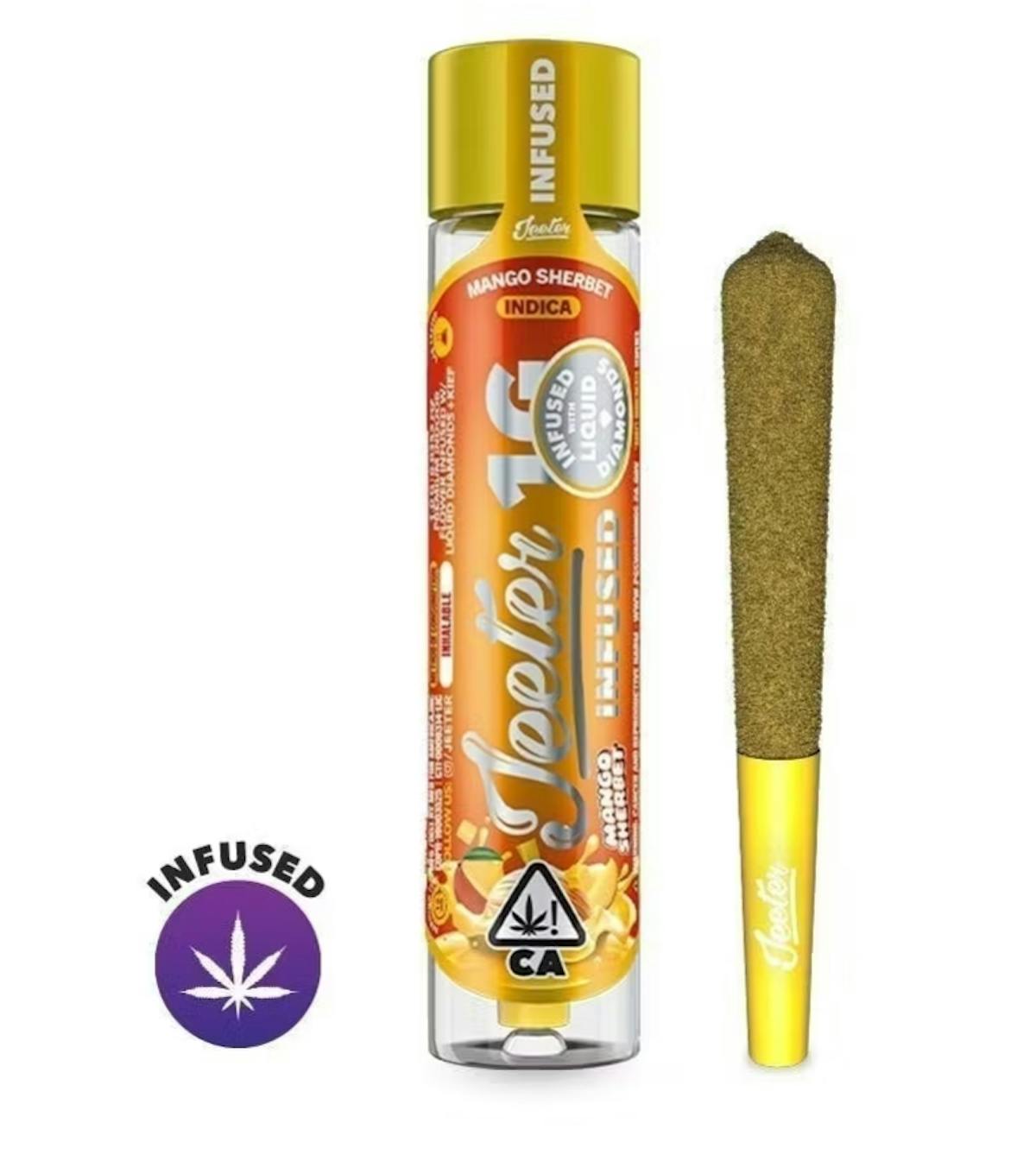 Photo of Mango Sherbet 1g Infused Pre-Roll Jeeter
