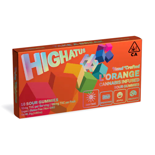 LOrange Sour Gummies | 100mg-active