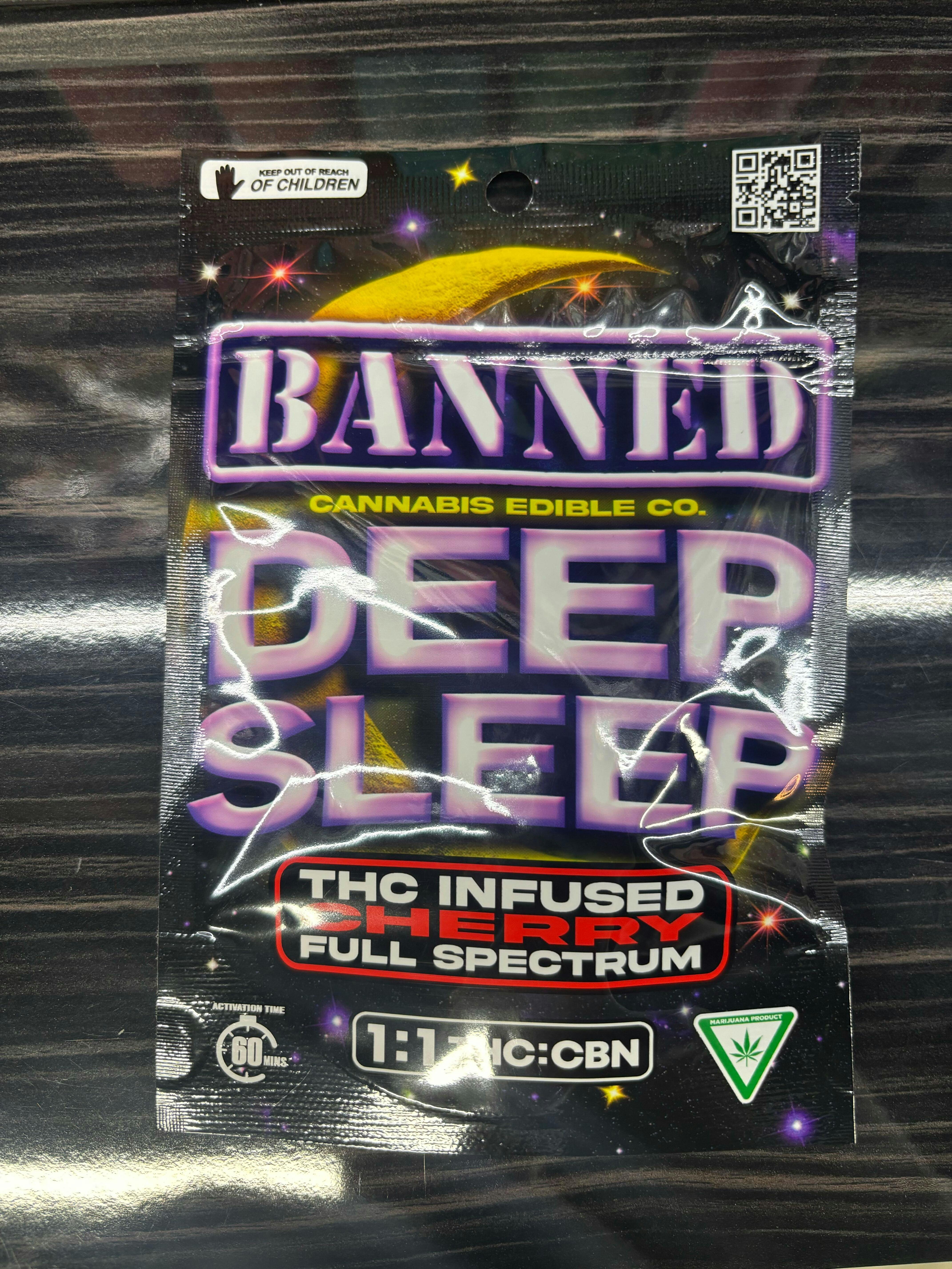 Banned Deep Sleep - Cherry - 200mg Gummies