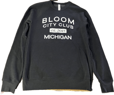 Product: Black Est.2015 Michigan Crewneck | XL |  Bloom Brand