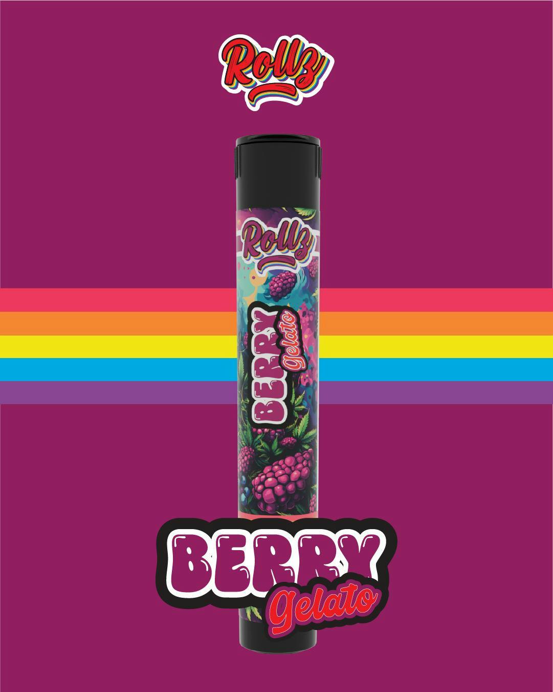 Buy Rollz - 1g Infused Preroll - Berry Gelato Pre rolls Cannabis