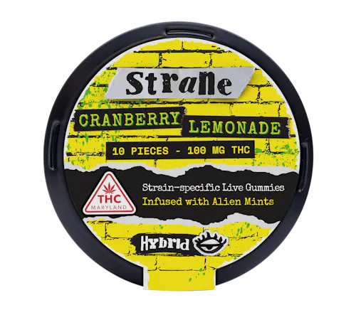 Strane Cranberry Lemonade Live Gummies | 100mg-active