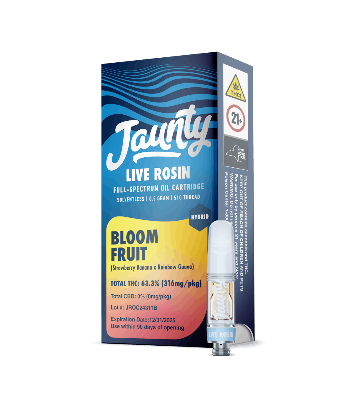 Photo of Jaunty | Bloomfruit Cartridge | .5g Live Rosin