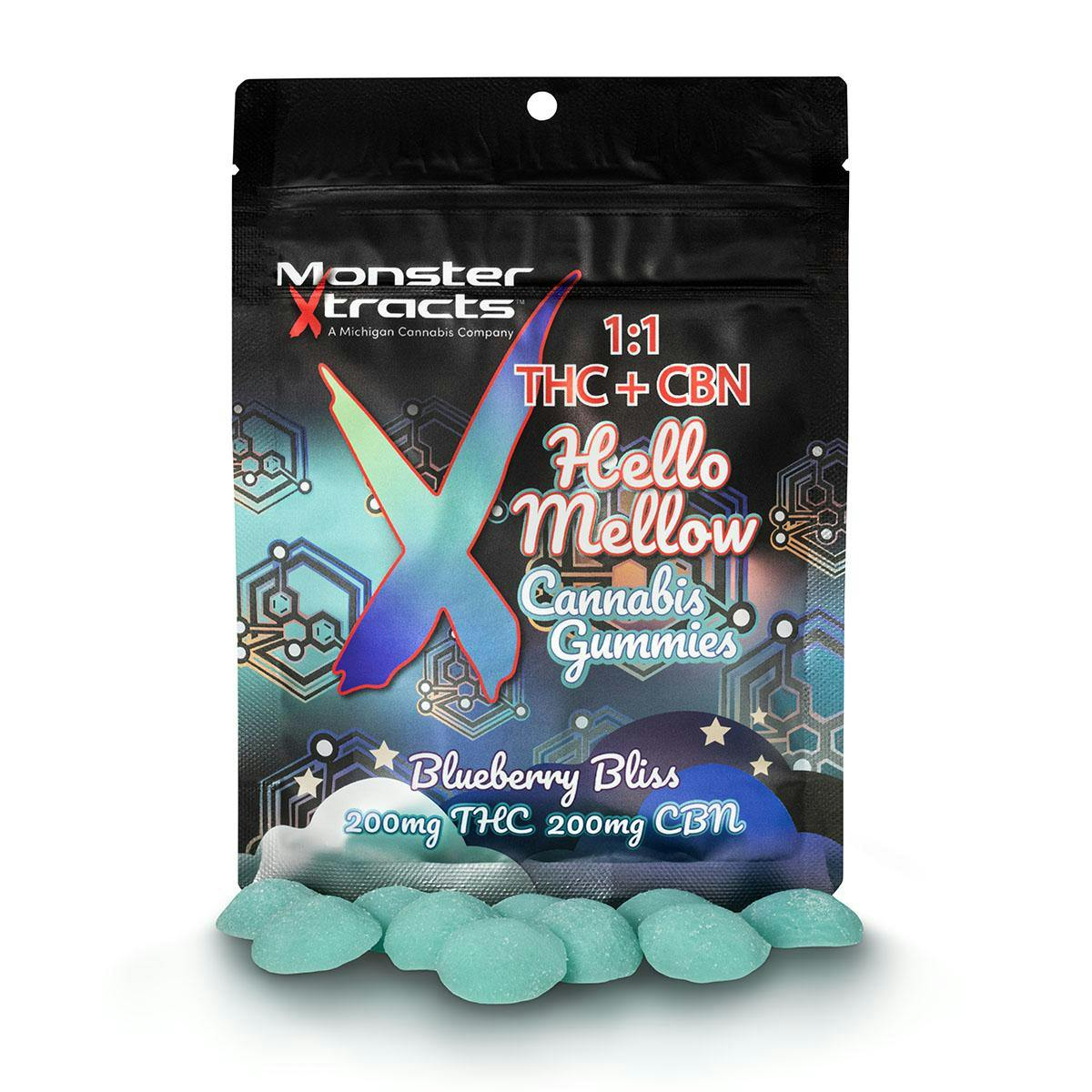 Product: Monster Xtracts | CBN Gummies - Blueberry Bliss - 200mg
