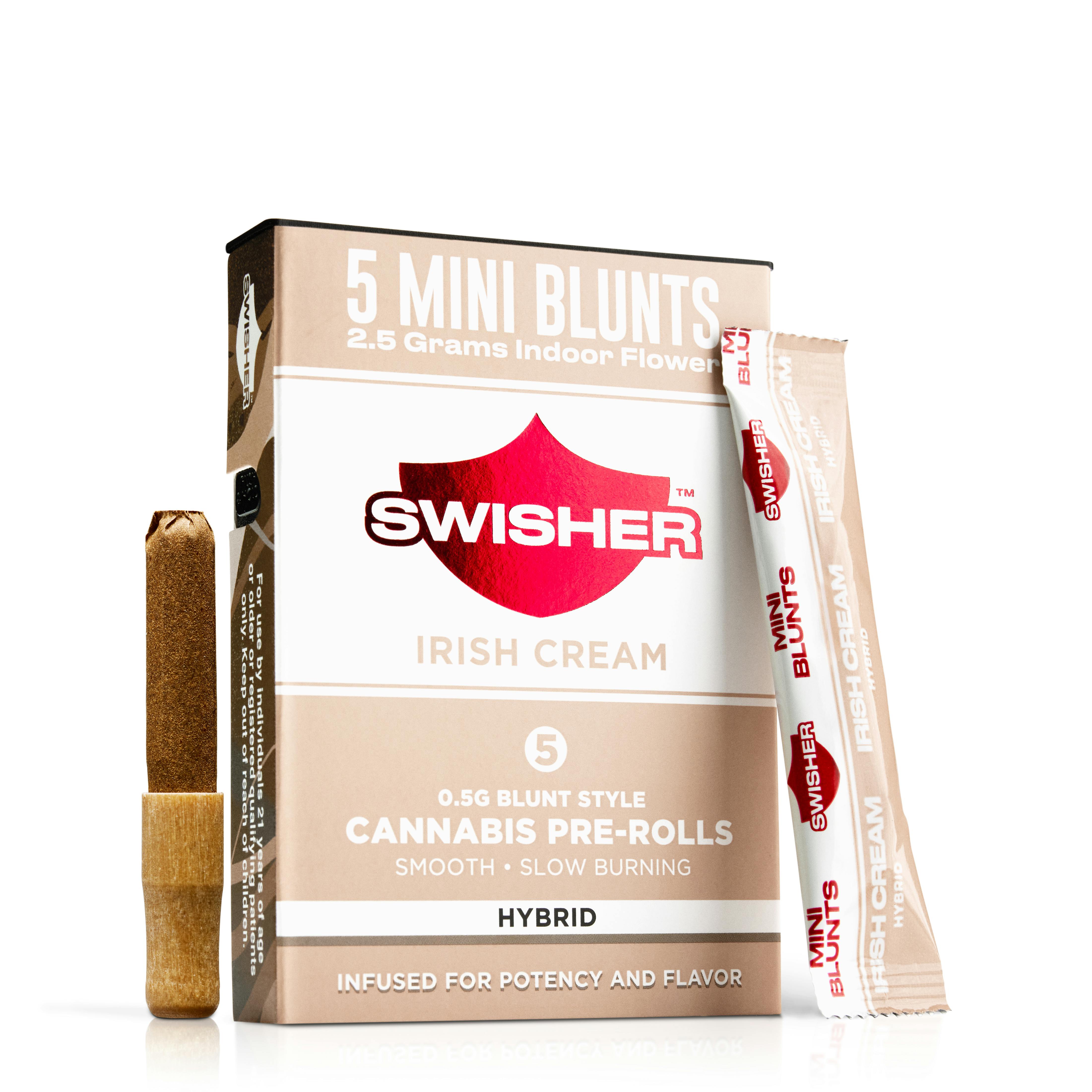 Swisher x 5-Pack .5g Infused Blunts | Irish Cream