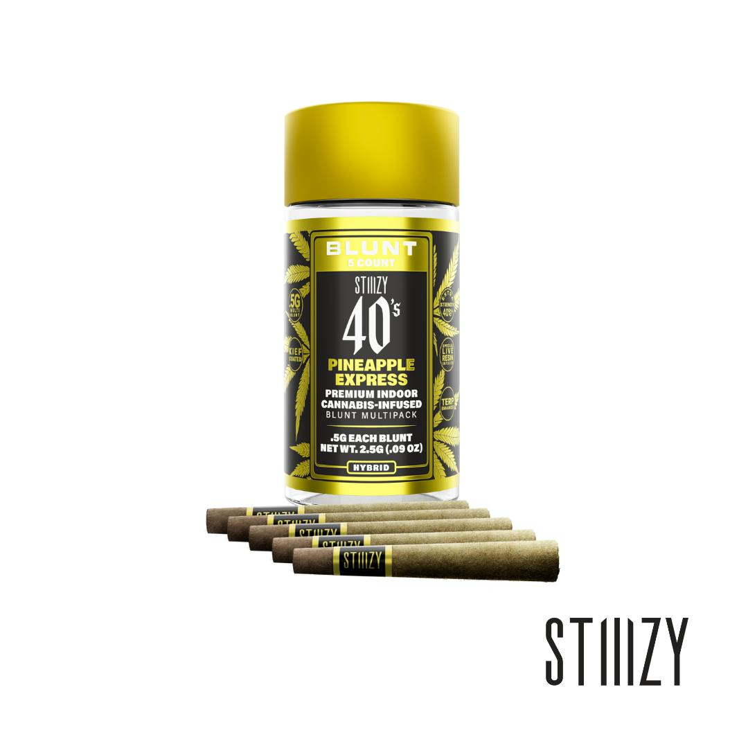 Stiiizy 40's - Pineapple Express - 5 x .5g Infused Blunts