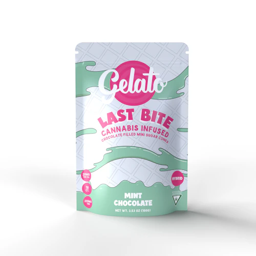 Gelato Last Bite - Cannabis Infused Sugar Cones 200mg - Mint Chocolate Chip