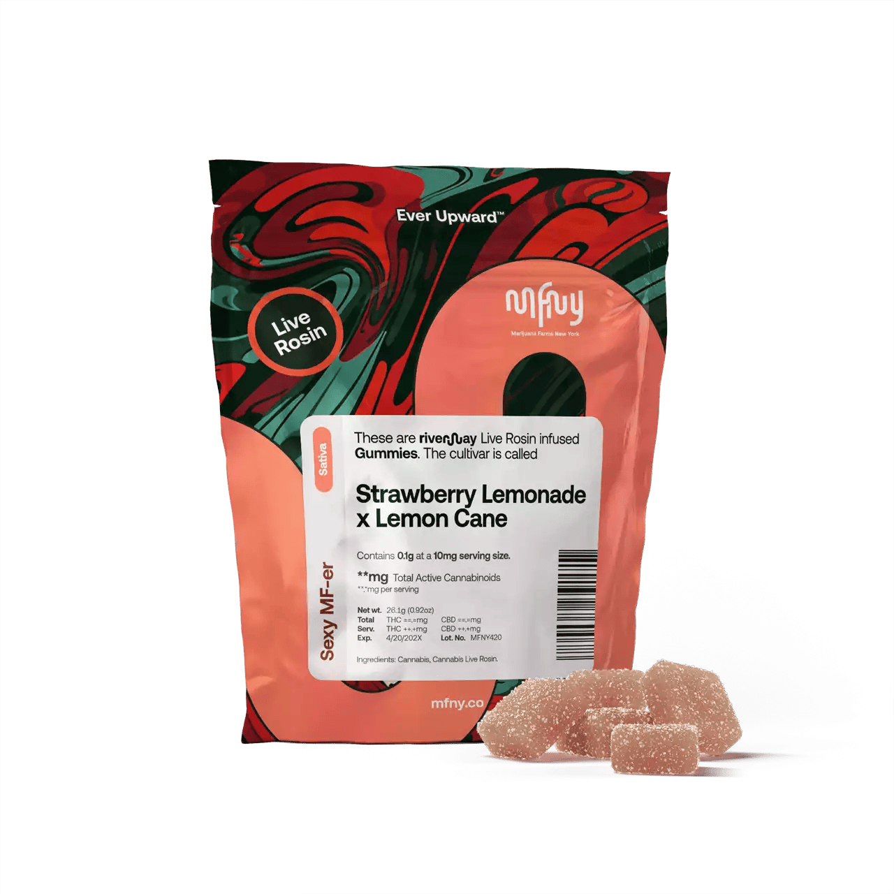 MFNY | Strawberry Lemonade x Lemon Cane | Live Rosin | 100mg | 10ct