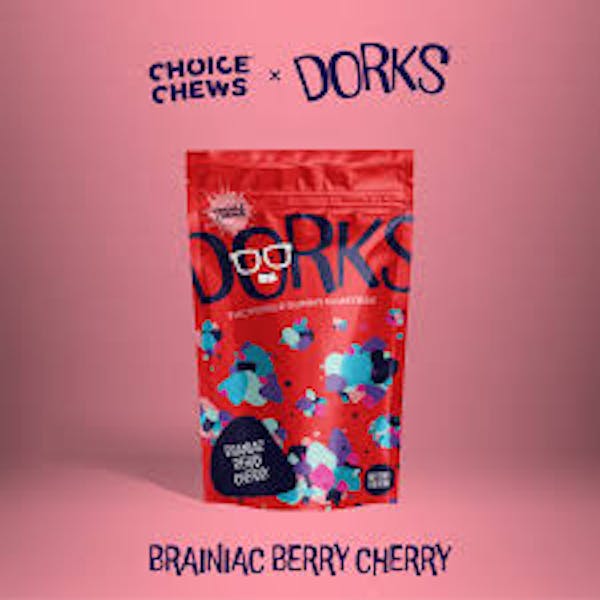 Brainiac Berry Cherry | 100mg | Cluster Gummie | DORKS (I)