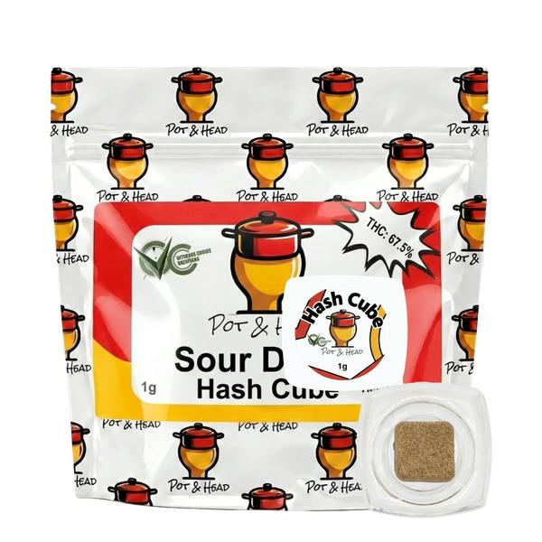 Pot & Head Hash Cube - Sour Diesel