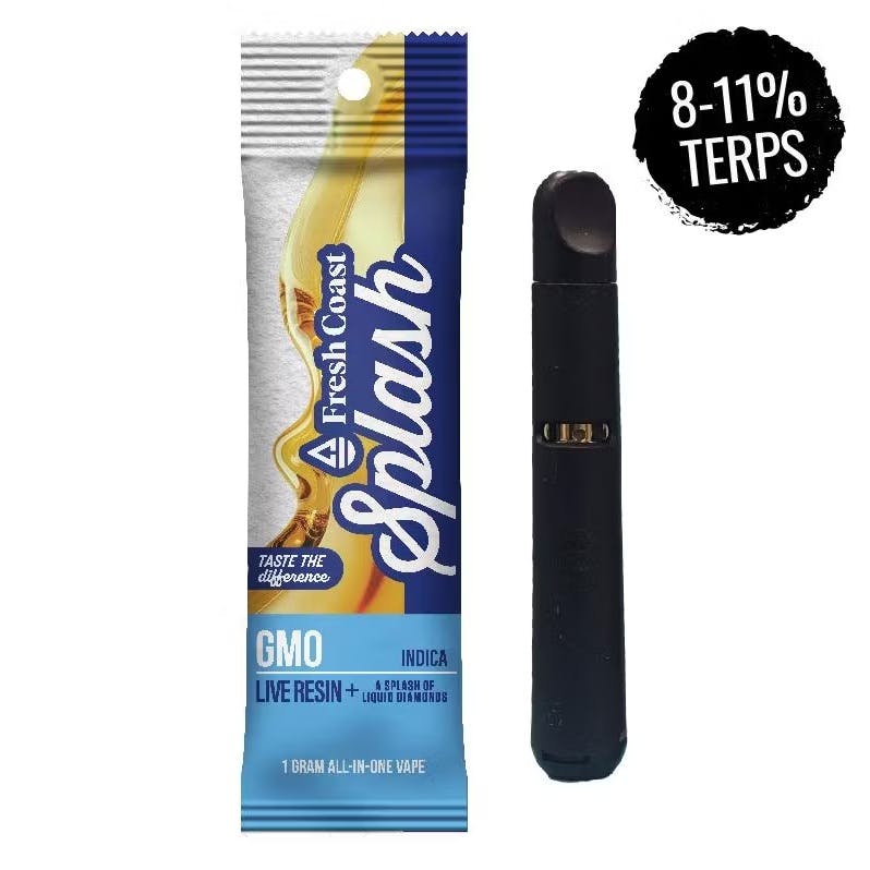 Product: Fresh Coast | Splash GMO Live Resin All-In-One Cartridge | 1g