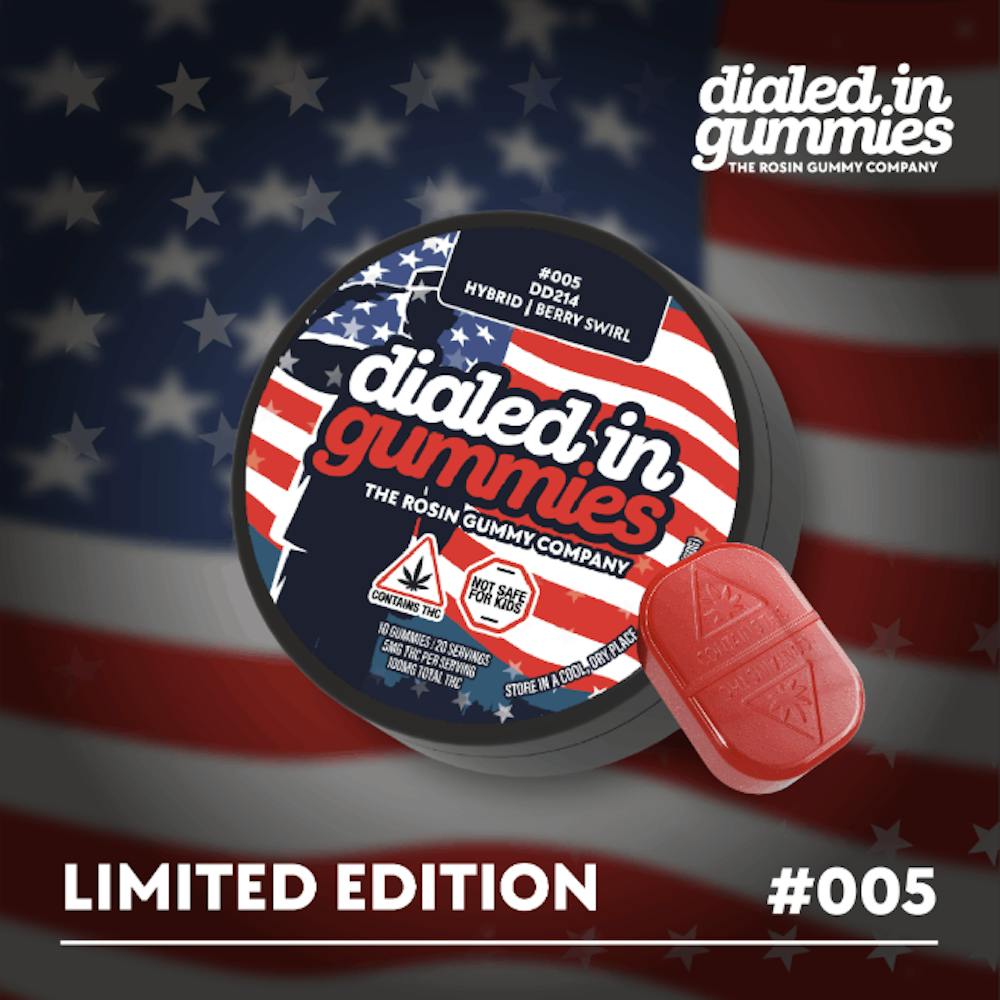 Product Berry Swirl x DD214 - Rosin Gummies - 100MG