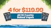 4 for $119.99  - Freshly Baked 1G Vapes
