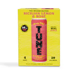 TUNE | SICILIAN LEMON & ROSE | 10MG SELTZER