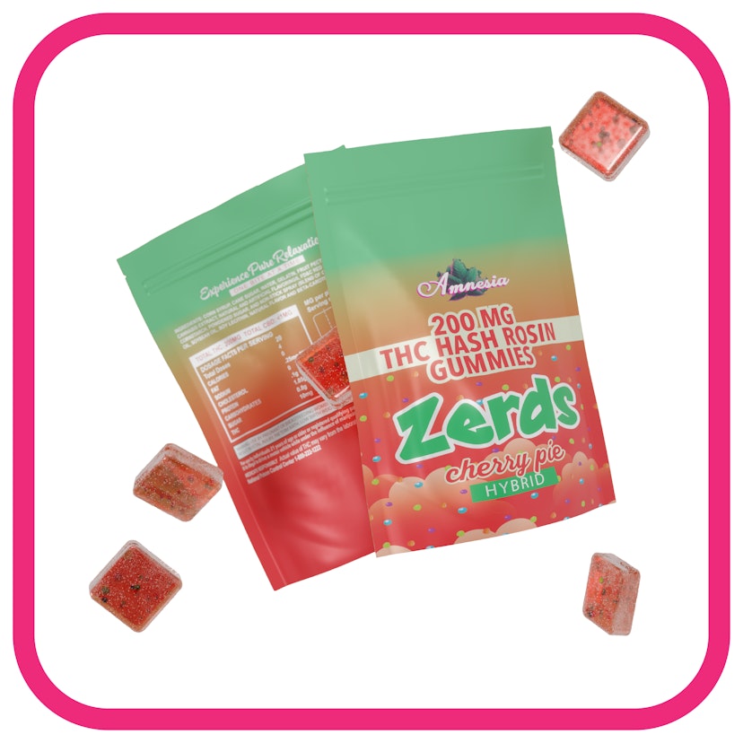 Zerds | 200mg Hash Rosin Gummies | Cherry Pie