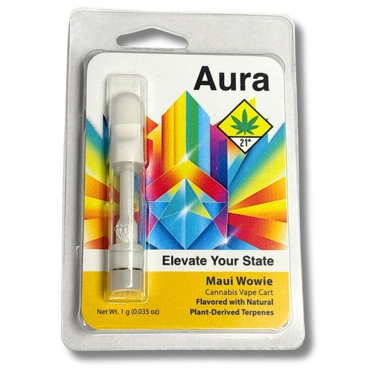 Aura: Maui Wowie - Distillate Cartridge | Zips Cannabis Everett
