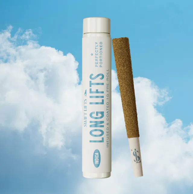 Swift Lifts Long Lifts Infused & Kief Coated Pre-Roll Bombsicle 1g (indica, singles)