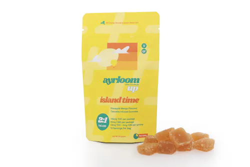Island Time | Pineapple Mango 2:1 Gummies | 10pk | 100mg-active