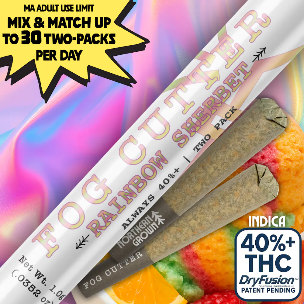 Product Rainbow Sherbet Distillate Infused | Pre Rolls | 0.5g 2pk