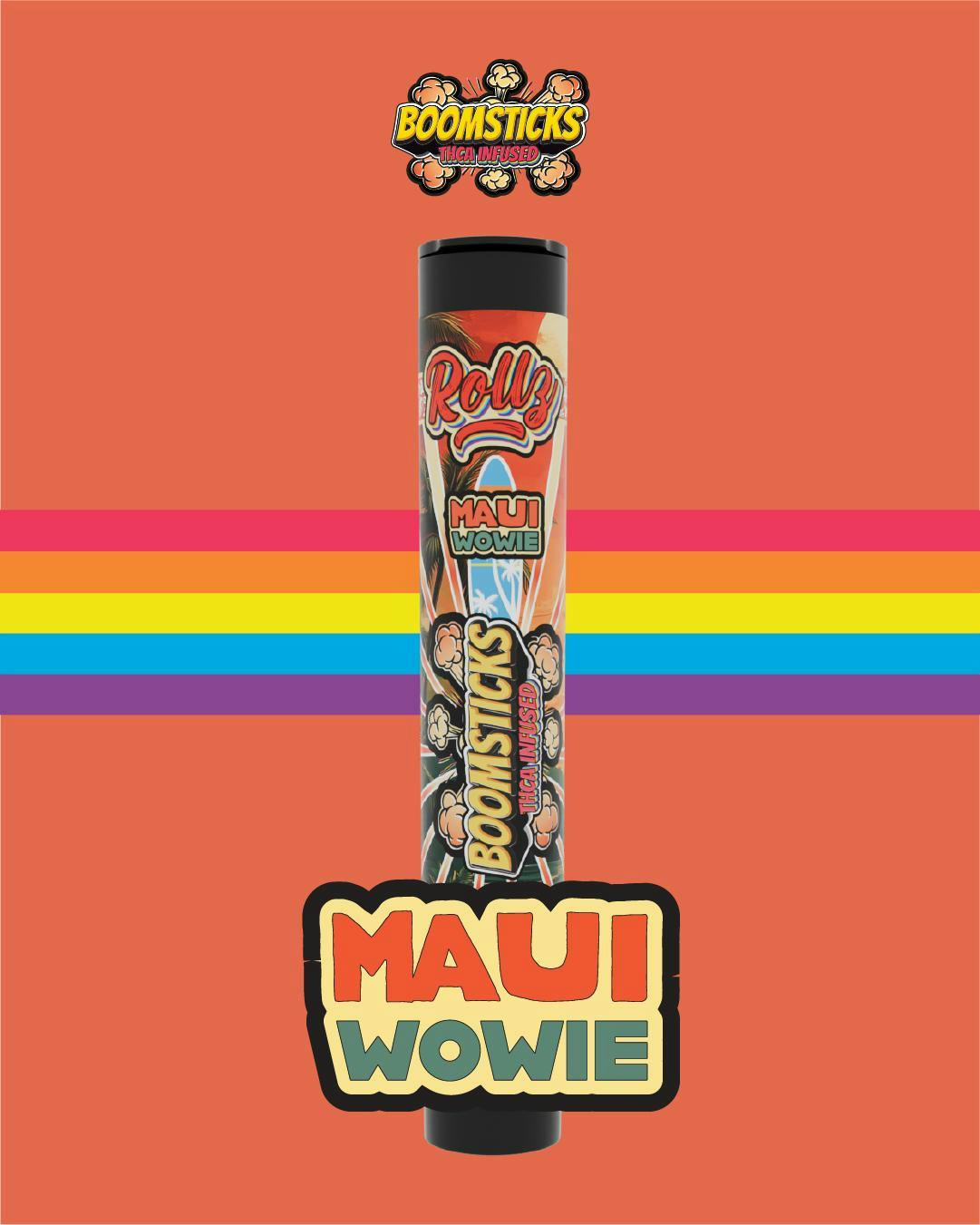 Rollz Boomsticks - 1g THCA Infused Preroll - Maui Wowie