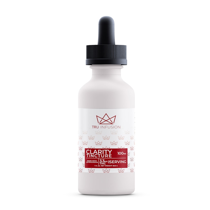 Tru Infusion Tincture: Clarity w/ Ashwagandha 100mg
