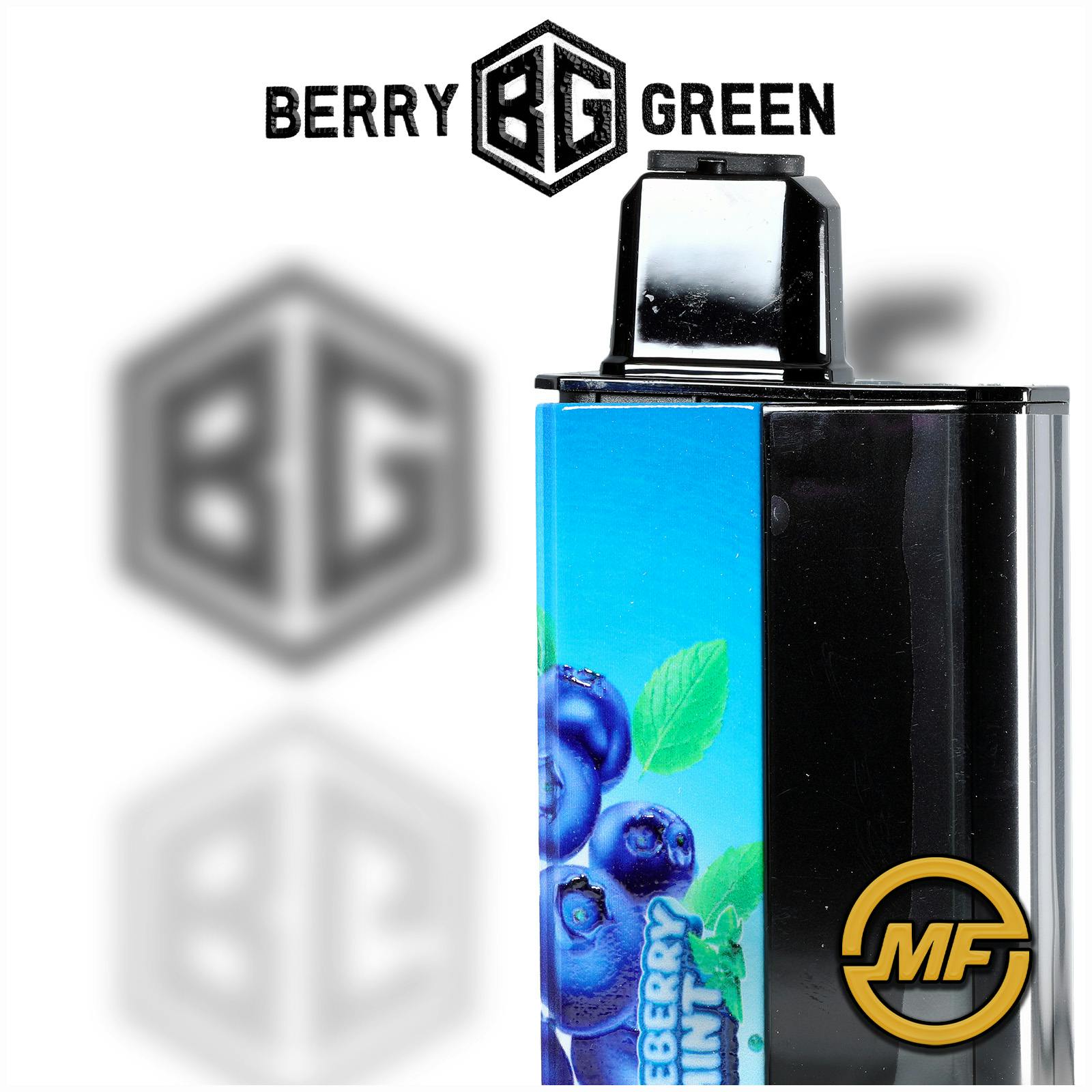 green and blue vape Berry Green | Blueberry Mint | Disposable Vape | 3g