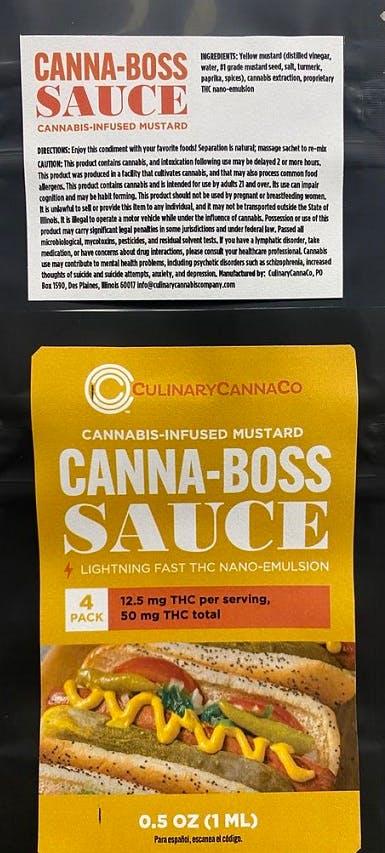 Product CUL Canna-Boss Sauce - Mustard 50mg (4pk)