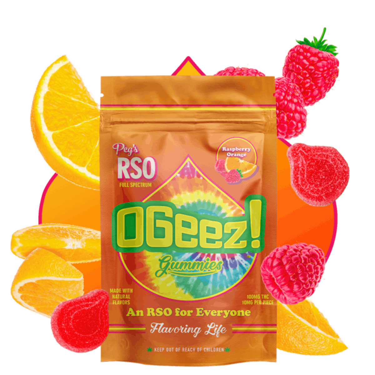 Photo of OGeez | Peg’s Raspberry Orange | 100mg