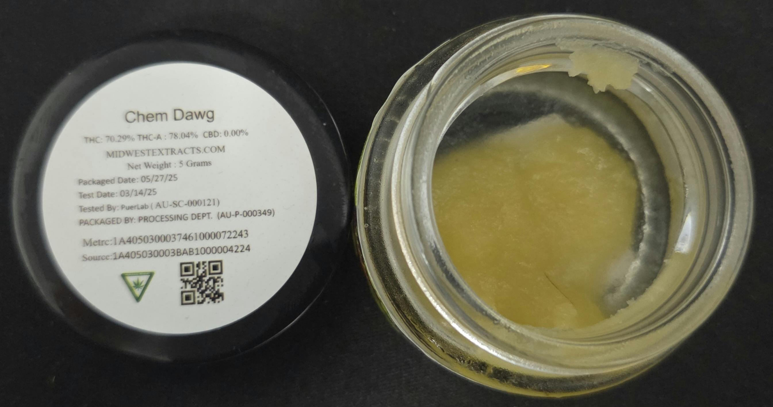 Midwest Extracts - Chem Dawg - 5g Live Resin