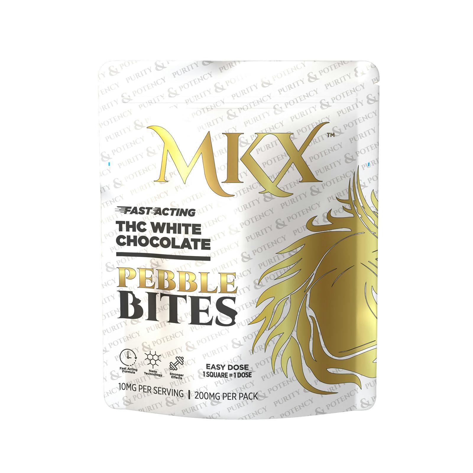 MKX - 200mg Chocolate Bites - White Chocolate Fruity Pebbles