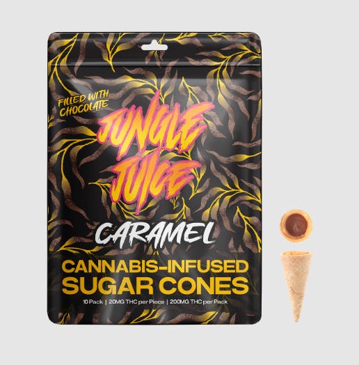 Product: Chocolate Caramel | 20mg x 10pk | Ice Cream Cones | Jungle Juice