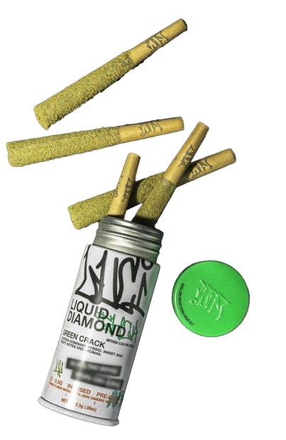 Green Crack | 5-Pack | Infused Pre rolls | Sativa Dominant | Luci