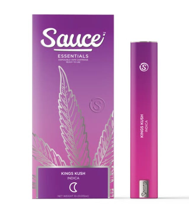 Sauce - Essentials: Live Resin Disposable - Kings Kush (I) (1.0g)